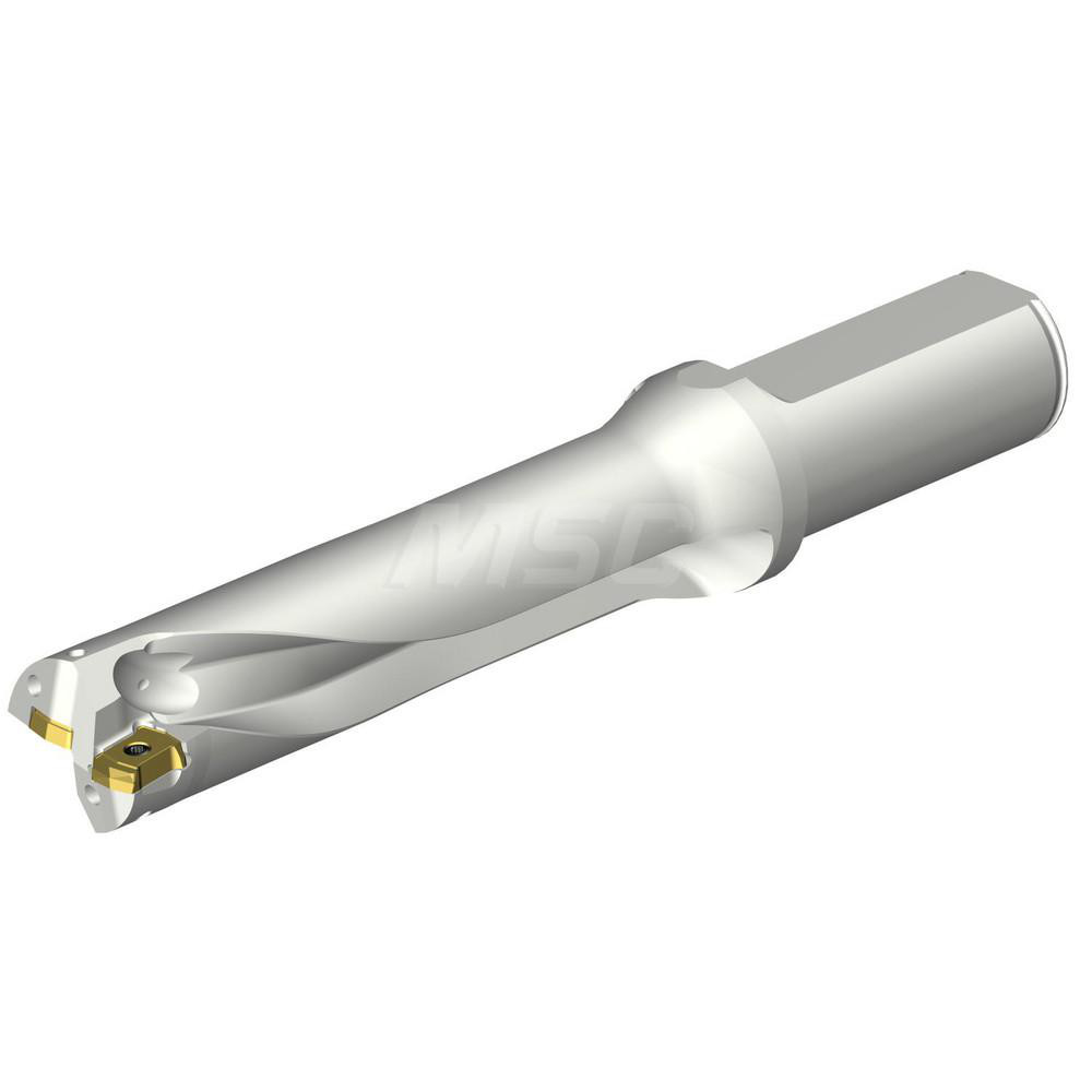 Tungaloy Indexable Insert Drill: MCTR13.49XU25.4-25, 17/32" Max Dia, 25xD, 1" Shank Dia - 4853414