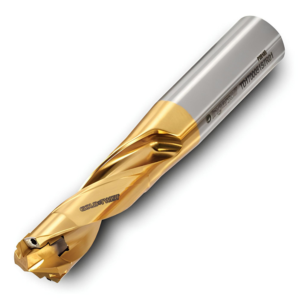 Ingersoll Cutting Tools Replaceable-Tip Drill: 0.4528 to 0.4685" Dia, 3.62" Max Depth, 5/8" Weldon Flat Shank - 6181207