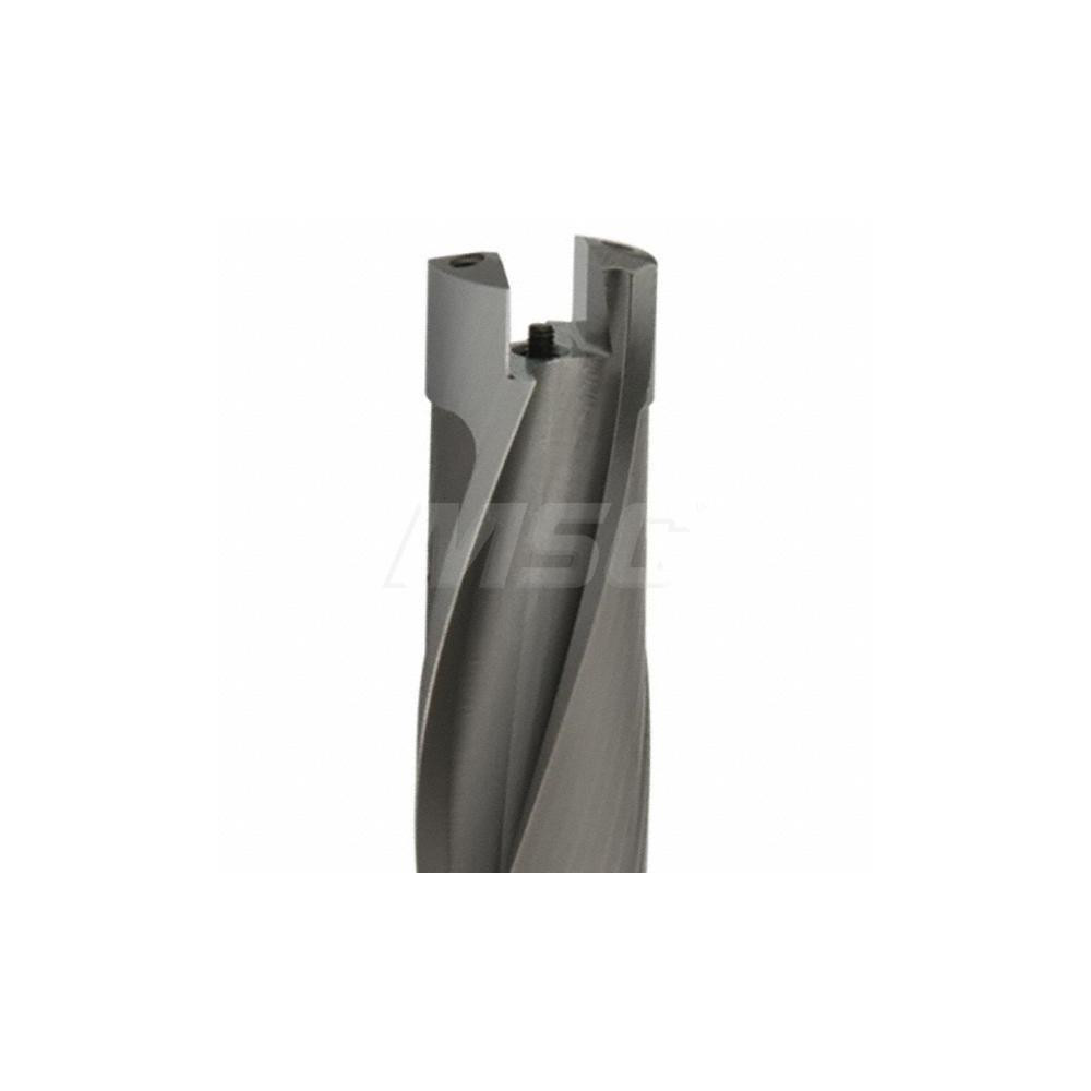 Kennametal Replaceable-Tip Drill: 19.28 to 19.78 mm Dia, 57.8 mm Max Depth, 19.05 mm Straight-Cylindrical Shank - 2238540