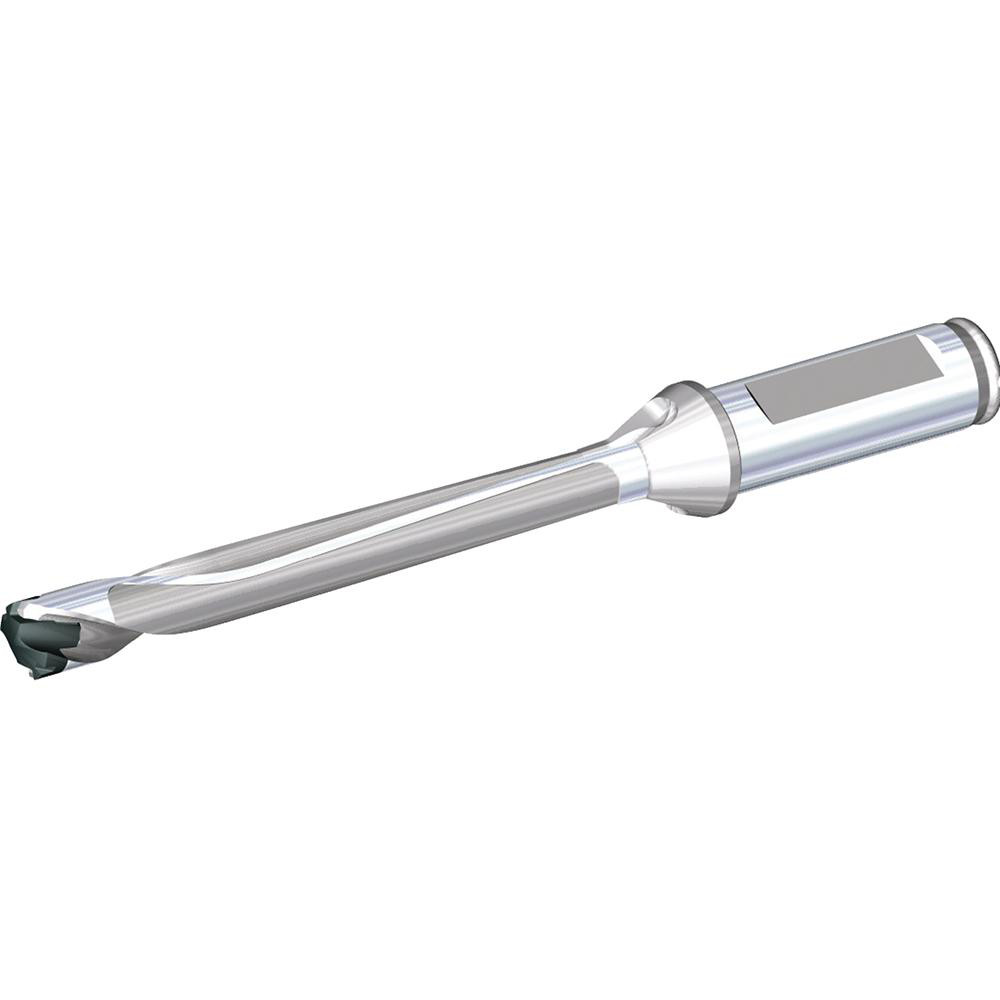 Widia Replaceable-Tip Drill: 11.5 to 11.99 mm Dia, 60 mm Max Depth, 16 mm Flatted Shank - 3850929