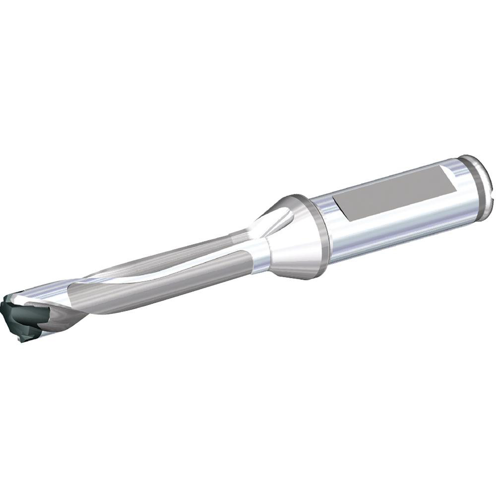 Widia Replaceable-Tip Drill: 11.5 to 11.99 mm Dia, 60 mm Max Depth, 16 mm Flatted Shank - 3850929