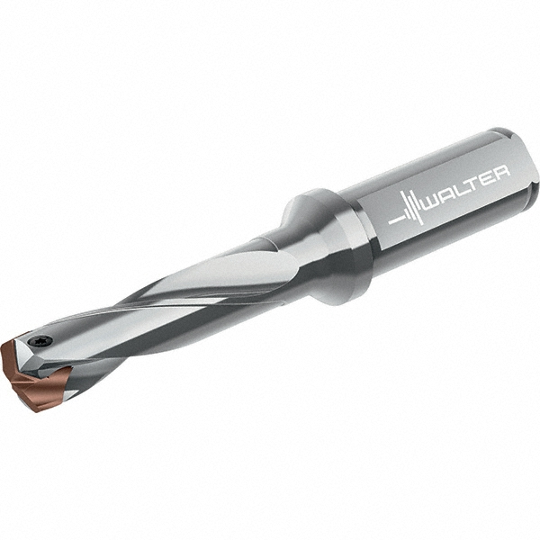 Kennametal Replaceable-Tip Drill: 16 to 17 mm Dia, 51 mm Max Depth, 16 mm Weldon Flat Shank - 6953880