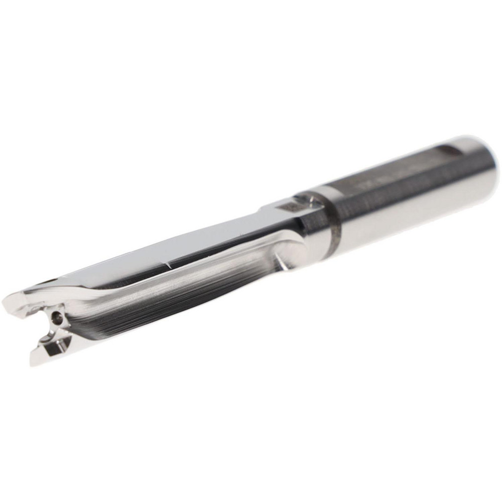 Iscar Replaceable-Tip Drill: 8 to 8.41 mm Dia, 39.88 mm Max Depth, 8 mm Weldon Flat Shank - 3203054
