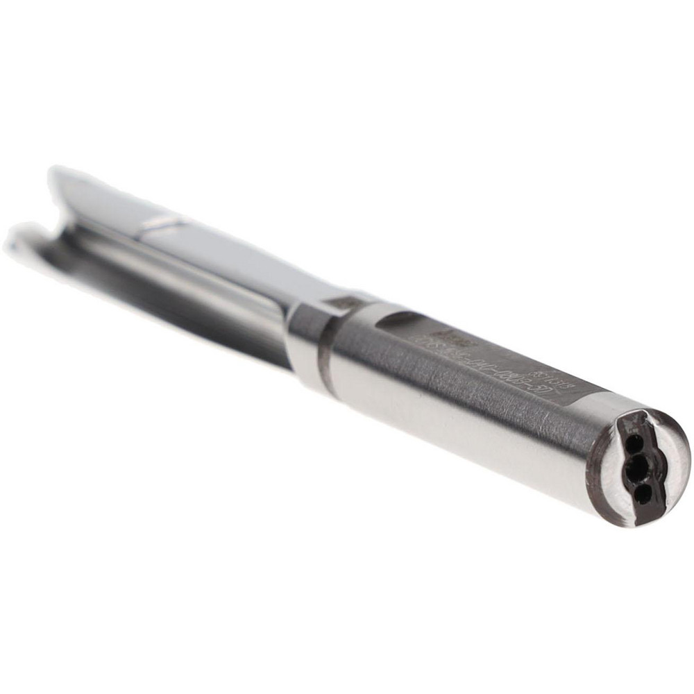 Iscar Replaceable-Tip Drill: 8 to 8.41 mm Dia, 39.88 mm Max Depth, 8 mm Weldon Flat Shank - 3203054