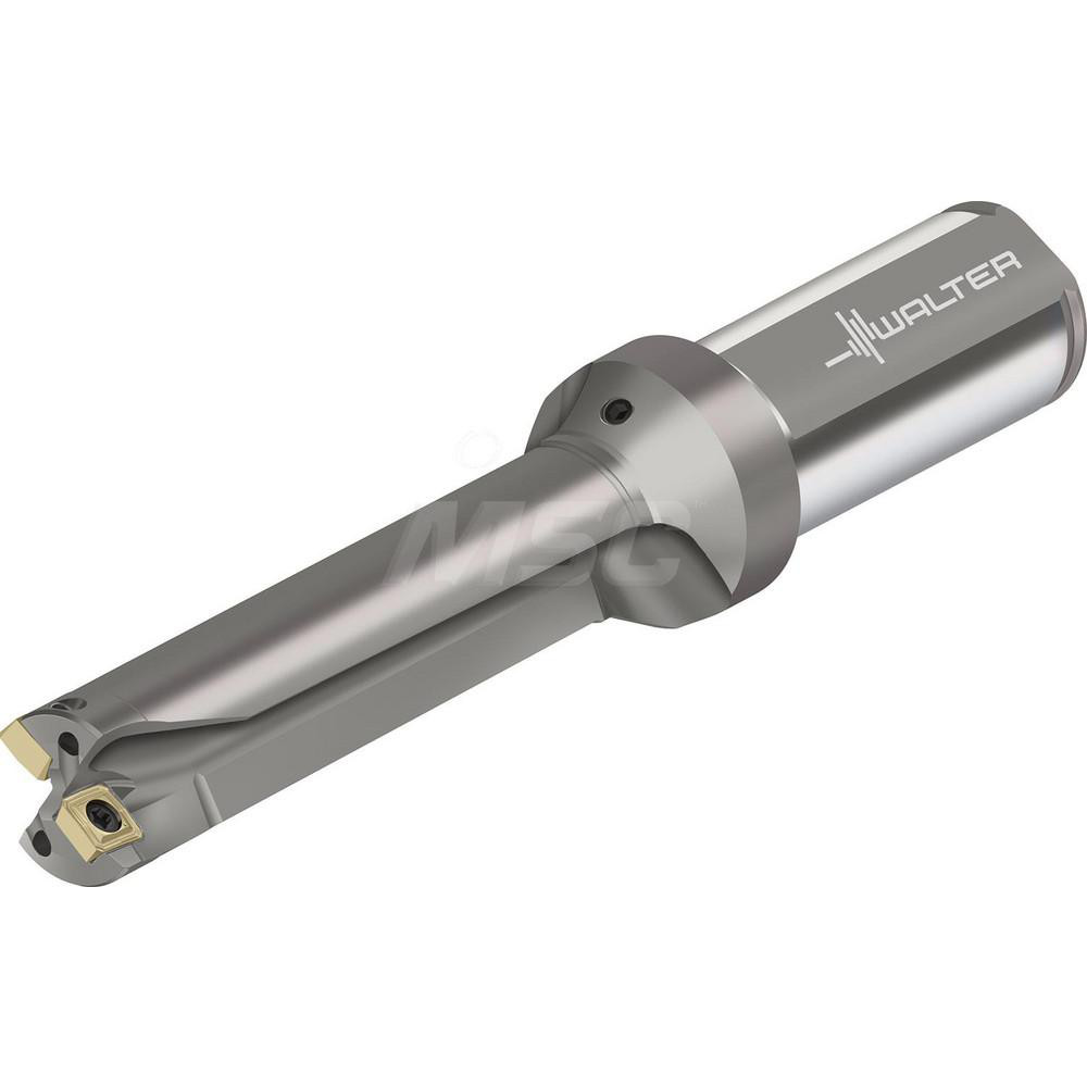 Walter Indexable Insert Drill: D3120.04-38.10F38-P25, 1-1/2" Max Dia, 6" Max Depth, 4xD, 1-1/2" Shank Dia - 7812252