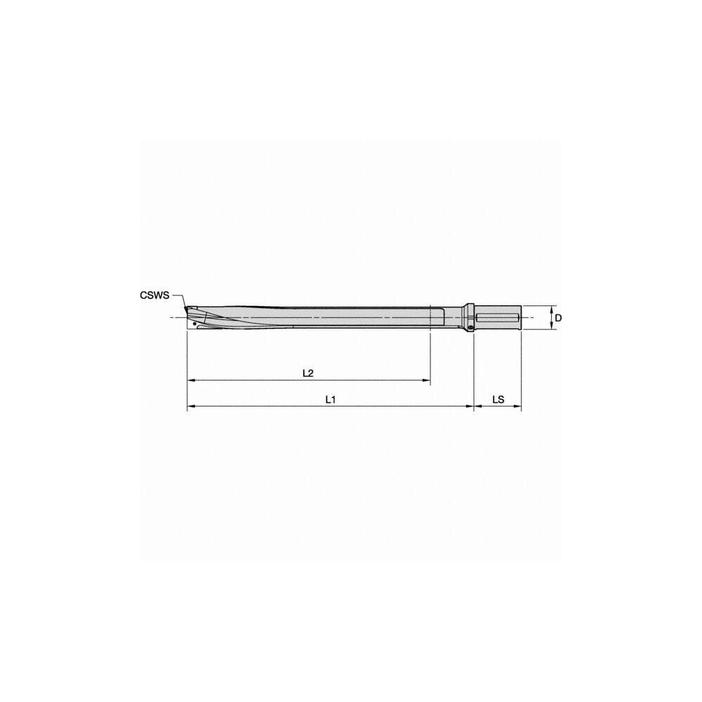 Kennametal Indexable Drill Body: Whistle Notch Shank - 3794840