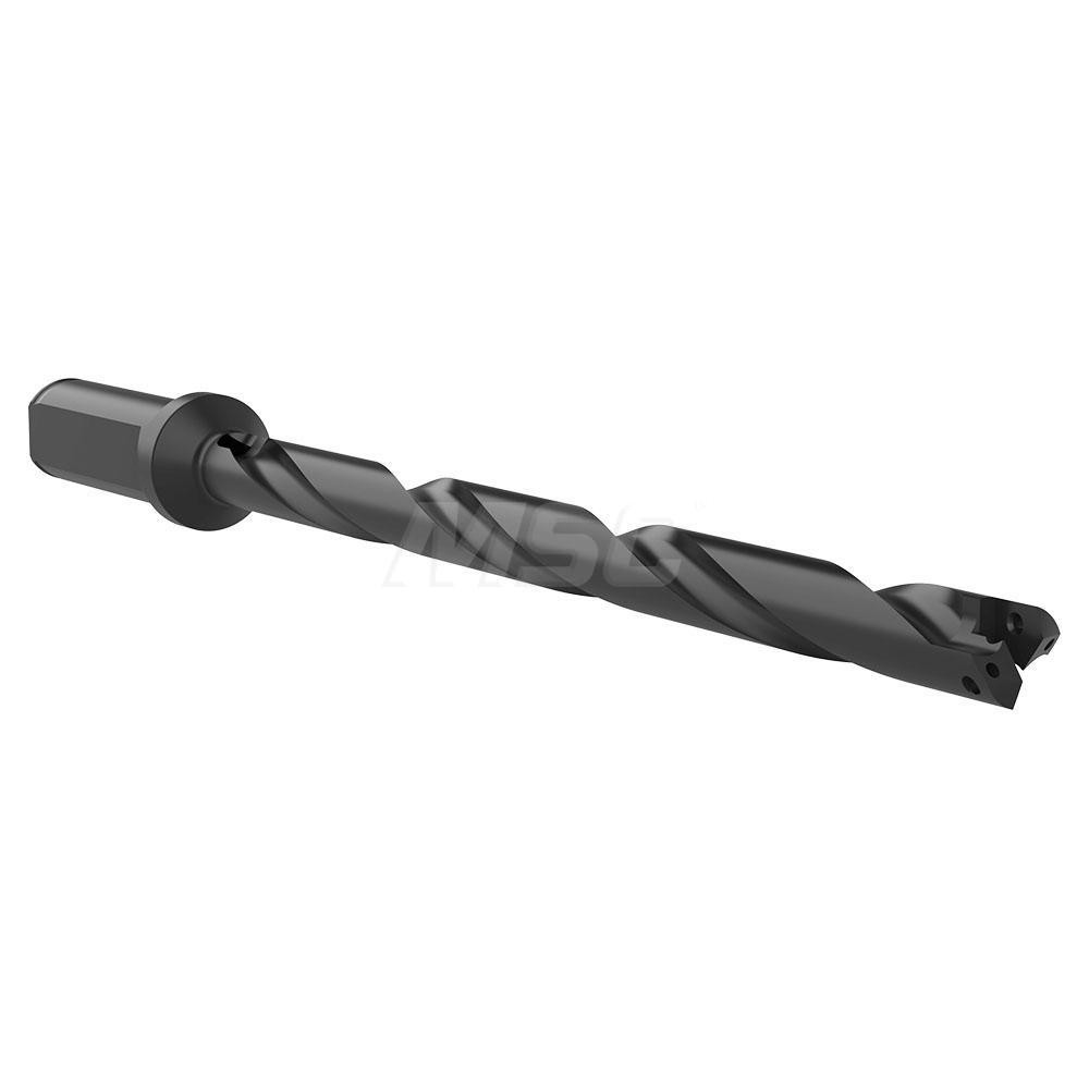 Allied Machine and Engineering Spade Drill: 33/64 to 11/16" Dia, 2-1/2" Max Depth, Helical Flute - 24000H-075F