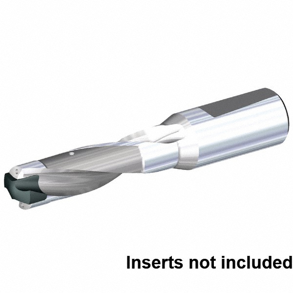 Kennametal Replaceable-Tip Drill: Whistle Notch Shank, 40.00 mm Shank Dia - 6123747