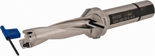 Iscar Indexable Insert Drill: DR0562-1687-075, 9/16" Max Dia, 3xD, 3/4" Shank Dia - 3201320