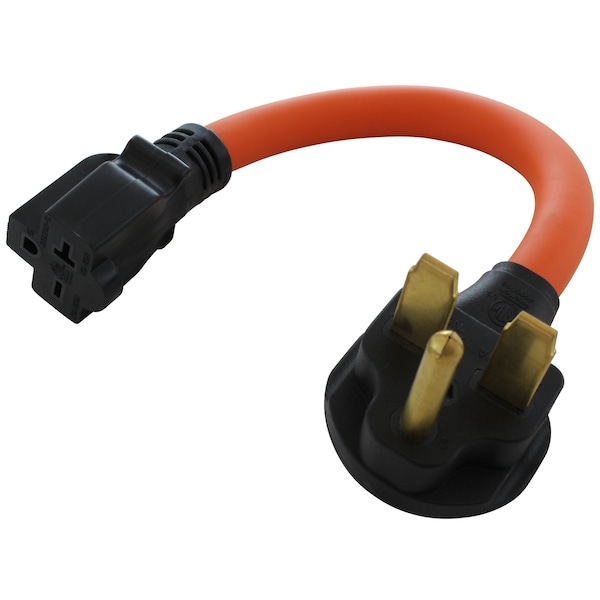 Ac Works 1FT 30A 3-Prong 6-30P Commercial HVAC Plug to 6-15/20 Outlet - S630620-012