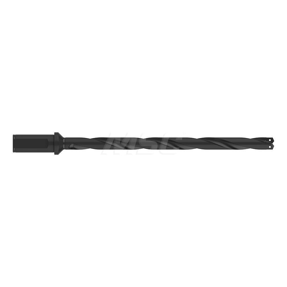 Allied Machine and Engineering Spade Drill: 45/64 to 15/16" Dia, 10-5/8" Max Depth, Helical Flute - 25010H-100F