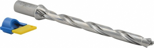 Ingersoll Cutting Tools Replaceable-Tip Drill: 0.748 to 0.7835" Dia, 8.98" Max Depth, 1" Cylindrical Shank - 6127800