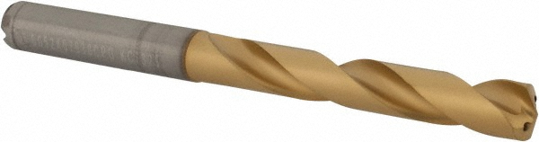 Kennametal Replaceable-Tip Drill: 33.35 to 34.35 mm Dia, 102.11 mm Max Depth, 38.1 mm Weldon Flat Shank - 1616100
