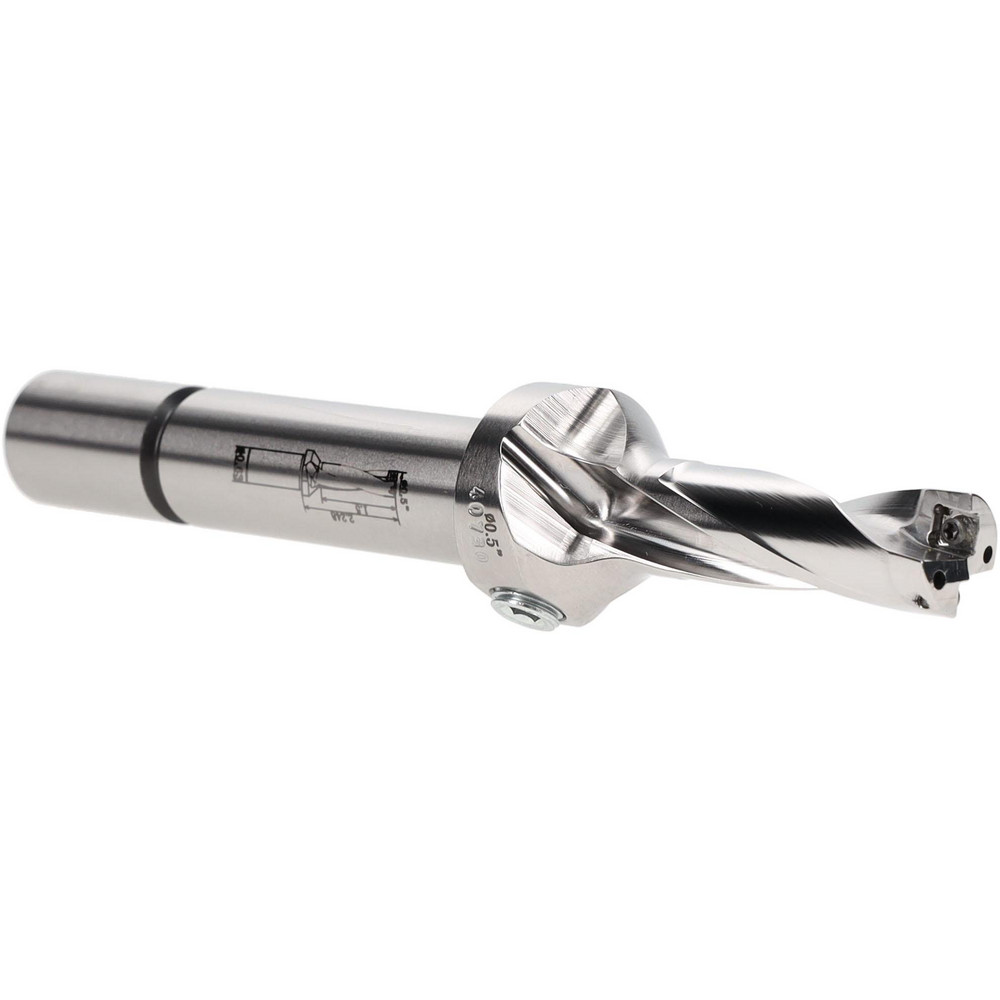 Allied Machine and Engineering Indexable Insert Drill: 1/2X1.5X4.012 3XD, 1/2" Max Dia, 1-1/2" Max Depth, 3xD, 3/4" Shank Dia - D3030500I-075F