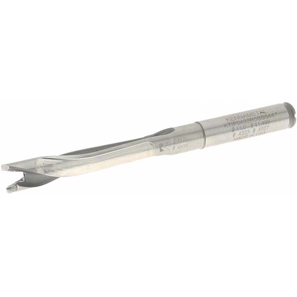 Kyocera Replaceable-Tip Drill: 11 to 11.49 mm Dia, 17.3 mm Max Depth, 12 mm Straight-Cylindrical Shank - THD11496