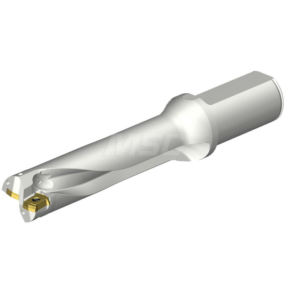 Tungaloy Indexable Insert Drill: MCTR28.58XFU31.75-25, 1-1/8" Max Dia, 25xD, 1-1/4" Shank Dia - 4853420
