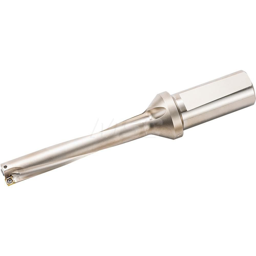 Tungaloy Indexable Insert Drill: MCTR28.58XFU31.75-25, 1-1/8" Max Dia, 25xD, 1-1/4" Shank Dia - 4853420