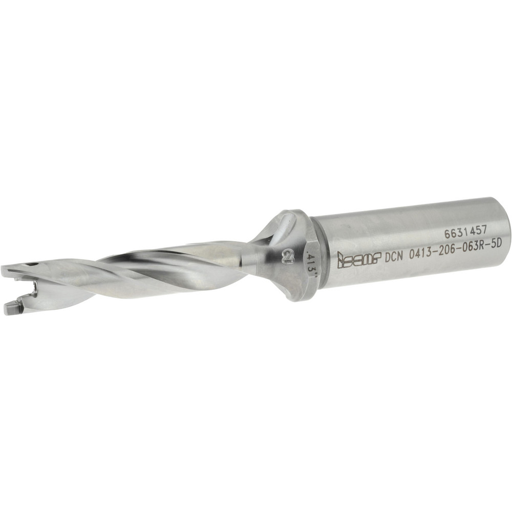 Ingersoll Cutting Tools Replaceable-Tip Drill: 0.5709 to 0.5866" Dia, 2.87" Max Depth, 5/8" Straight-Cylindrical Shank - 6181222