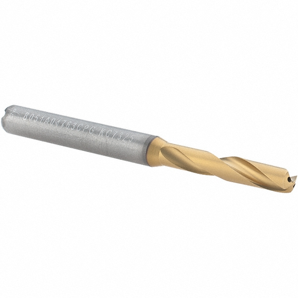 Iscar Indexable Insert Drill: DR08443375100074DN, 0.9720" Max Dia, 3.3800" Max Depth, 4xD, 1.0000" Shank Dia - 3201403
