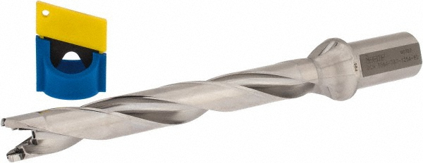 Ingersoll Cutting Tools Replaceable-Tip Drill: 0.9055 to 0.9409" Dia, 7.24" Max Depth, 1-1/4" Cylindrical Shank - 3212803