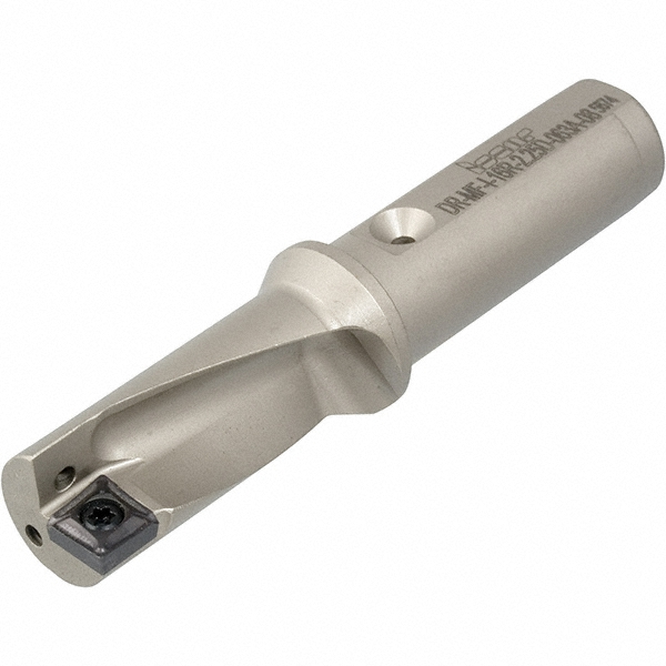 Ingersoll Cutting Tools Replaceable-Tip Drill: 8 to 8.4 mm Dia, 64 mm Max Depth, 12 mm Cylindrical Shank - 3204573