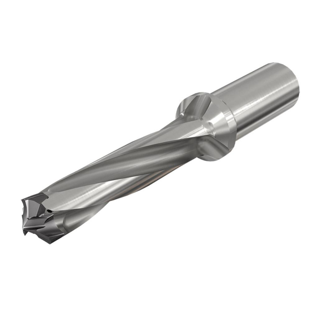 Iscar Replaceable-Tip Drill: 0.906 to 0.941" Dia, 4.724" Max Depth, 1-1/4" Straight-Cylindrical Shank - 3363079