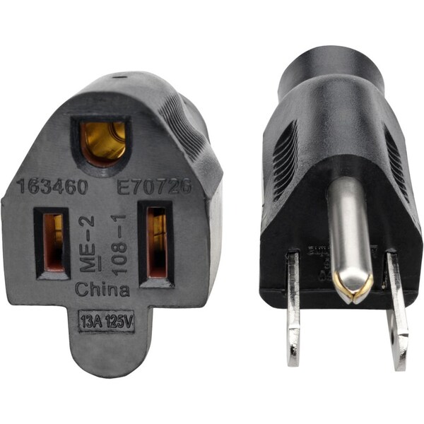 Tripp Lite Power Cord, 5-15P to 5-15R, 13A, 16AWG, 1ft - P024-001-13A