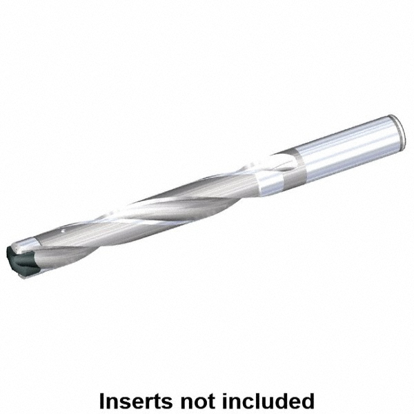 Kennametal Replaceable-Tip Drill: 31.75 to 32 mm Dia, 160 mm Max Depth, 31.75 mm Weldon Flat Shank - 1505196
