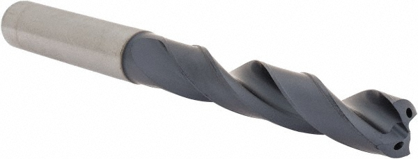 Kennametal Replaceable-Tip Drill: Straight Shank, 3/8" Shank Dia - 6389422