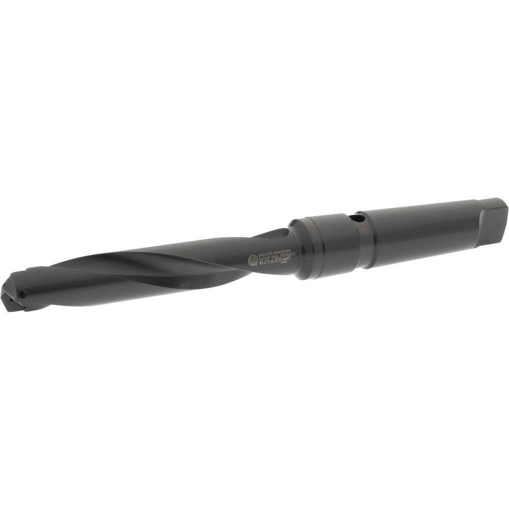 Allied Machine and Engineering Spade Drill: 15/16 to 15/16" Dia, 4-3/4" Max Depth, Helical Flute - 24015H-004IS060