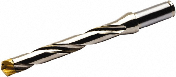 Kyocera Replaceable-Tip Drill: 18 to 18.99 mm Dia, 152 mm Max Depth, 20 mm Straight-Cylindrical Shank - THD08182