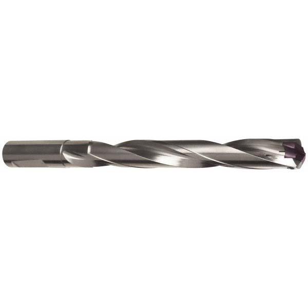 Guhring Replaceable-Tip Drill: 0.925 to 0.944" Dia, 124.5 mm Max Depth, 1" Shank - 9041080235050