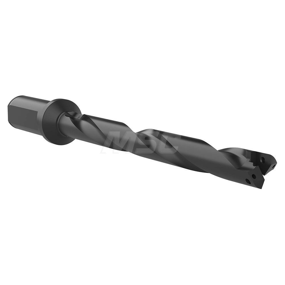 Allied Machine and Engineering Spade Drill: 45/64 to 15/16" Dia, 4-5/8" Max Depth, Helical Flute - 23010H-100F