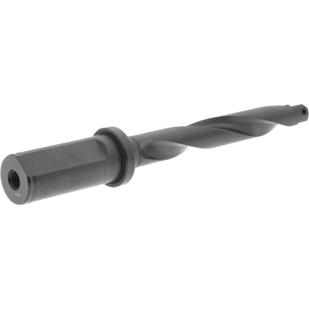 Allied Machine and Engineering Spade Drill: 45/64 to 15/16" Dia, 4-5/8" Max Depth, Helical Flute - 23010H-100F