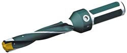 Ingersoll Cutting Tools Replaceable-Tip Drill: 25 to 25.9 mm Dia, 75 mm Max Depth, 32 mm Weldon Flat Shank - 3204252