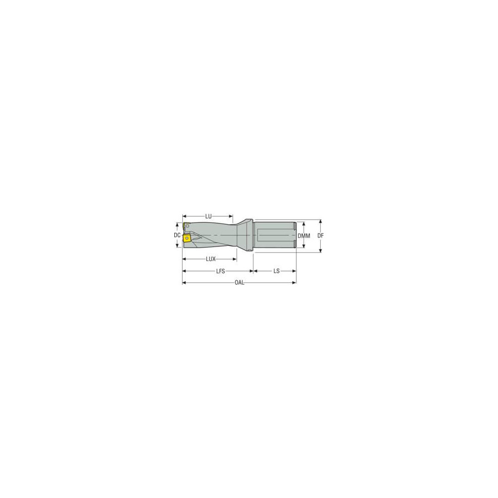 Seco Indexable Insert Drill: SD522-0937-187-1000R7, 24.80 mm Max Dia, 47.50 mm Max Depth, 2xD - 03080722