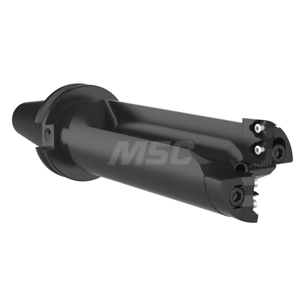 Allied Machine and Engineering Indexable Insert Drill: 2.4-2.6 REV3.5DCV40, 2.6000" Max Dia, 9.2031" Max Depth, 3.5xD, 1.7500" Shank Dia - R42X35-CV40