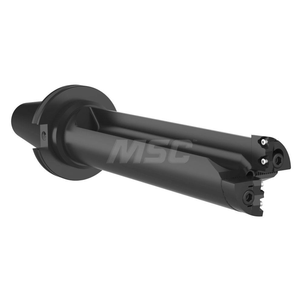 Allied Machine and Engineering Indexable Insert Drill: 2.4-2.6 REV3.5DCV40, 2.6000" Max Dia, 9.2031" Max Depth, 3.5xD, 1.7500" Shank Dia - R42X35-CV40