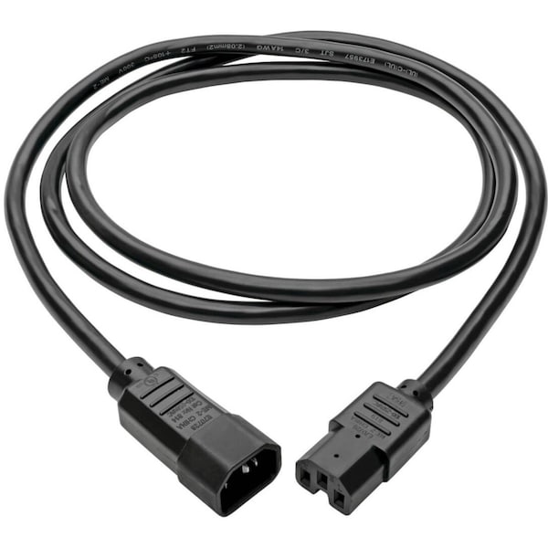 Tripp Lite Power Cord, HD, C14 to C15, 15A, 14AWG, 10ft - P018-010
