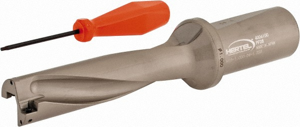Kennametal Indexable Insert Drill: DFSP1000R4SSF125, 1.0400" Max Dia, 4.0000" Max Depth, 4xD, 1.2500" Shank Dia - 5691898
