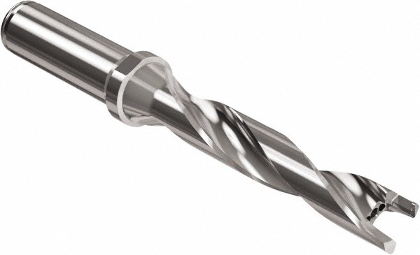 Kyocera Replaceable-Tip Drill: 14.5 to 14.99 mm Dia, 75 mm Max Depth, 16 mm Flange Shank - THD08646