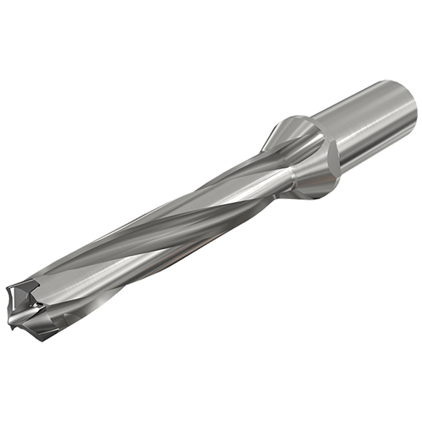 Iscar Replaceable-Tip Drill: 16 to 16.9 mm Dia, 32 mm Max Depth, 20 mm Straight-Cylindrical Shank - 3363001