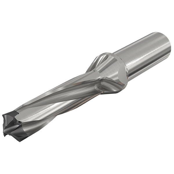 Iscar Replaceable-Tip Drill: 16 to 16.9 mm Dia, 32 mm Max Depth, 20 mm Straight-Cylindrical Shank - 3363001
