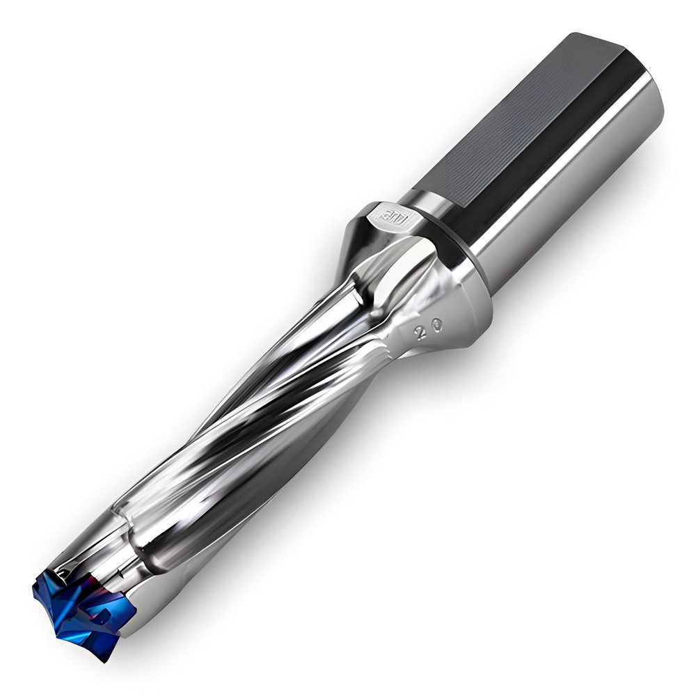 Ingersoll Cutting Tools Replaceable-Tip Drill: 16 to 16.9 mm Dia, 52 mm Max Depth, 20 mm Flatted Shank - 6334321
