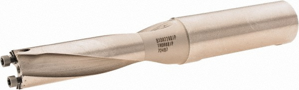 Kyocera Replaceable-Tip Drill: 12.5 to 12.99 mm Dia, 65 mm Max Depth, 16 mm Flange Shank - THD08626