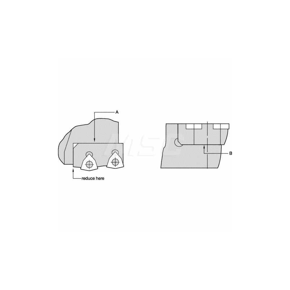 Kennametal Series HTS DFT 2-Insert Inner Drill Cartridge - 2869513