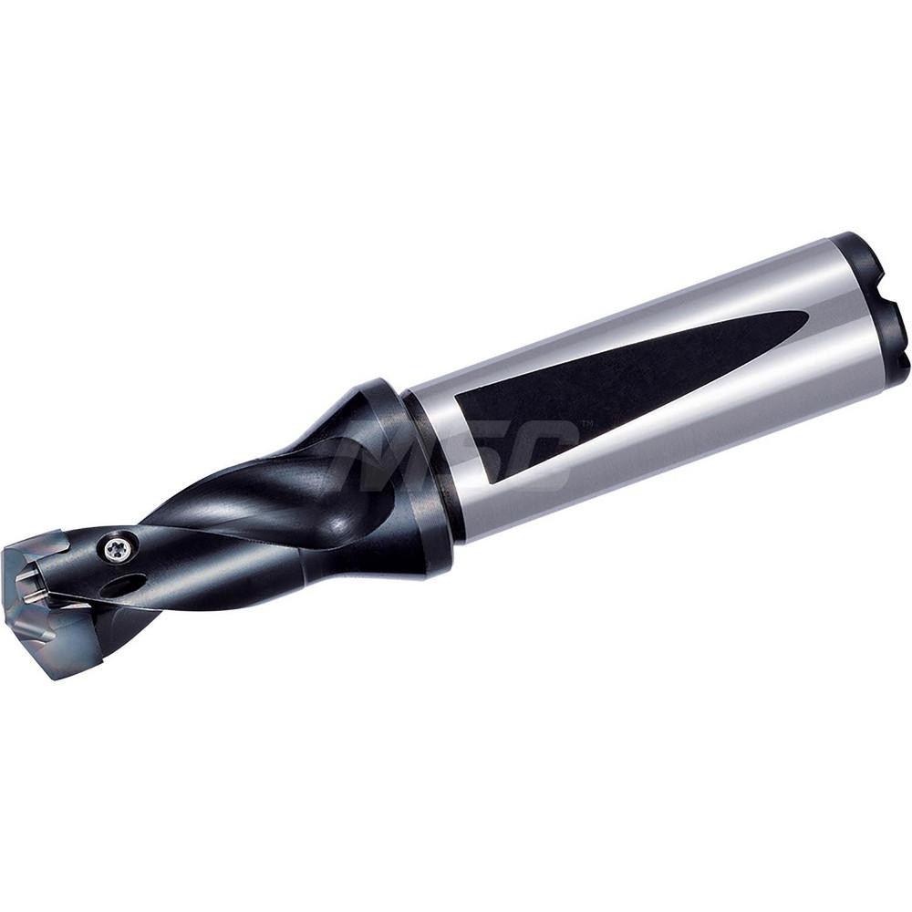 Kyocera Replaceable-Tip Drill: 21 to 21.99 mm Dia, 33 mm Max Depth, 25 mm Flange Shank - THD11535