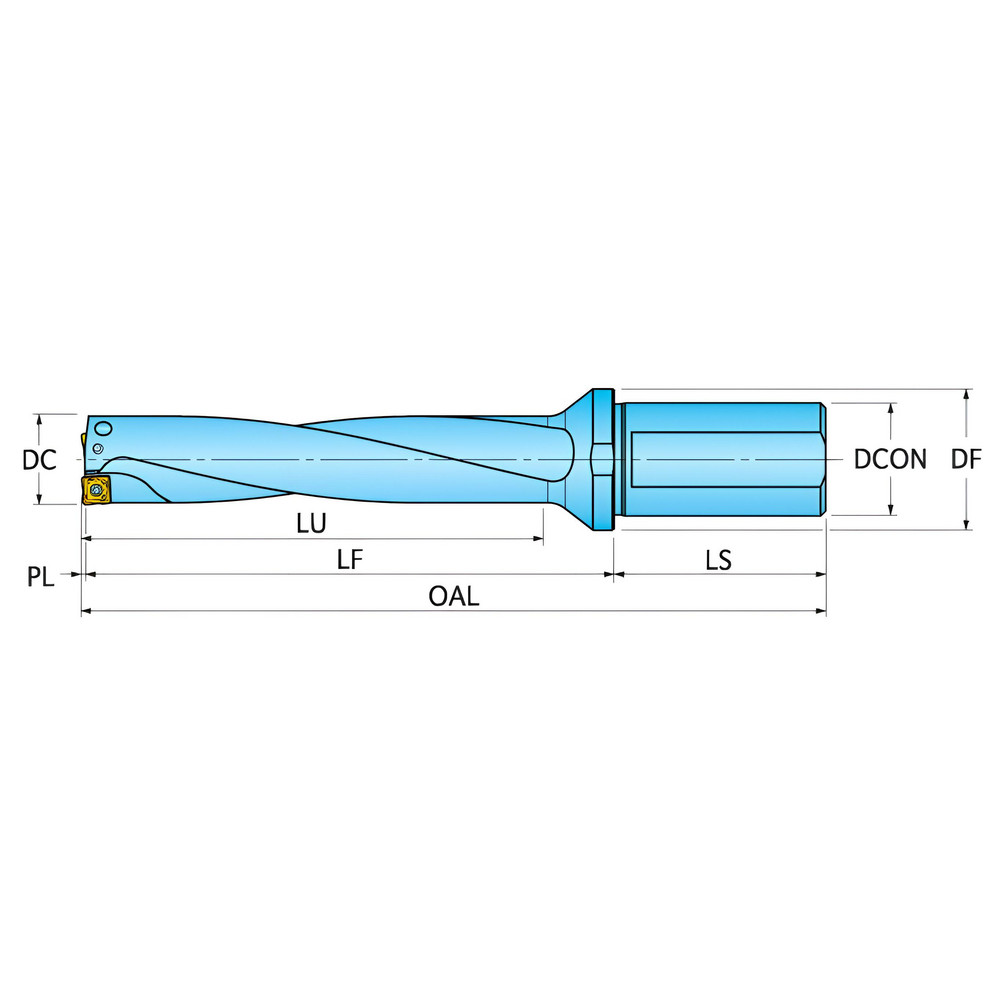 Ingersoll Cutting Tools Indexable Insert Drill: QR0270135JFR00, 5xD - 6102670