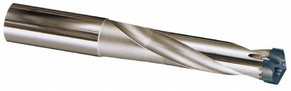 Iscar Replaceable-Tip Drill: 0.945 to 0.98" Dia, 1.624" Max Depth, 1-1/4" Flatted Shank - 3362964