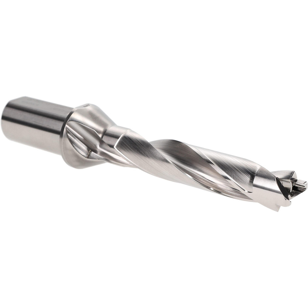 Iscar Replaceable-Tip Drill: 0.945 to 0.98" Dia, 1.624" Max Depth, 1-1/4" Flatted Shank - 3362964